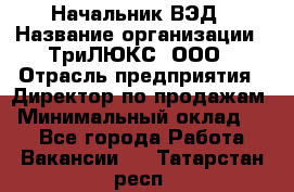 Начальник ВЭД › Название организации ­ ТриЛЮКС, ООО › Отрасль предприятия ­ Директор по продажам › Минимальный оклад ­ 1 - Все города Работа » Вакансии   . Татарстан респ.